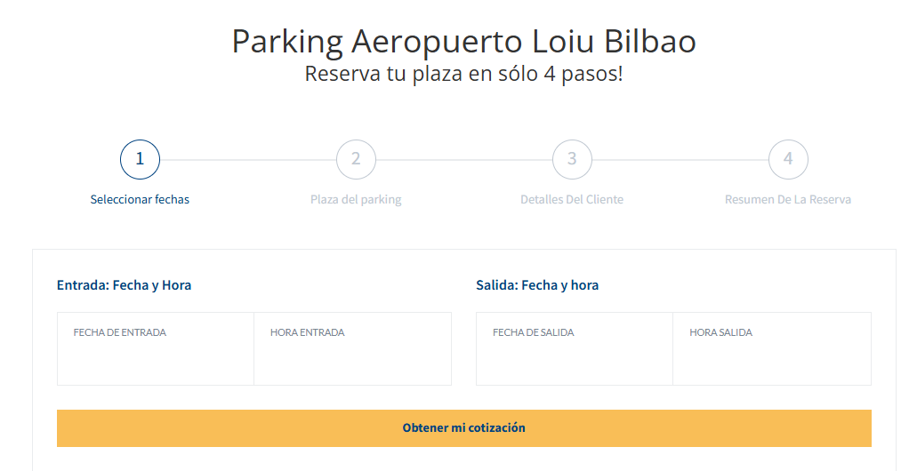 reservas parking aeropuerto bilbao